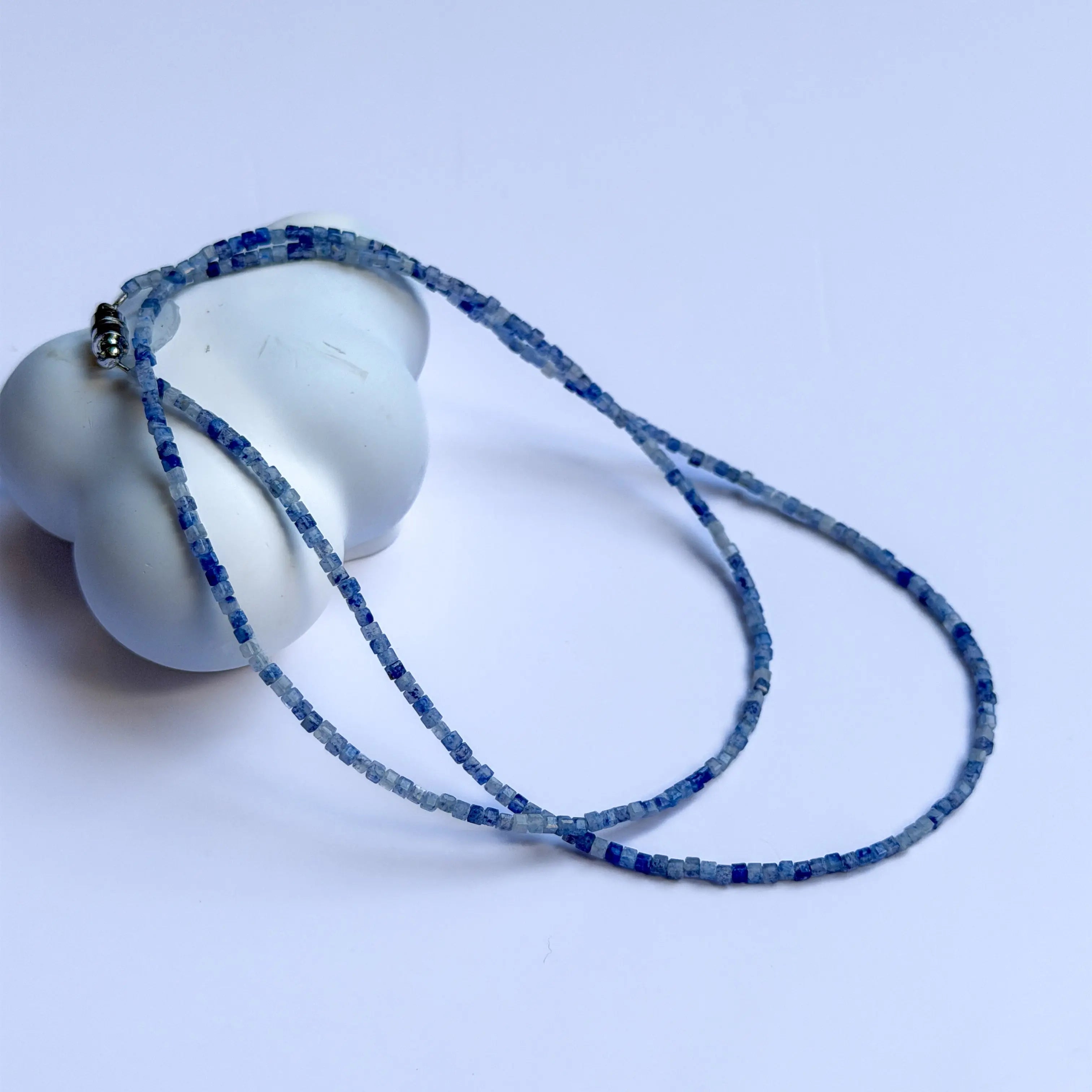 Indigo Calm - Sodalite Japanese Minimalist Necklace view 3